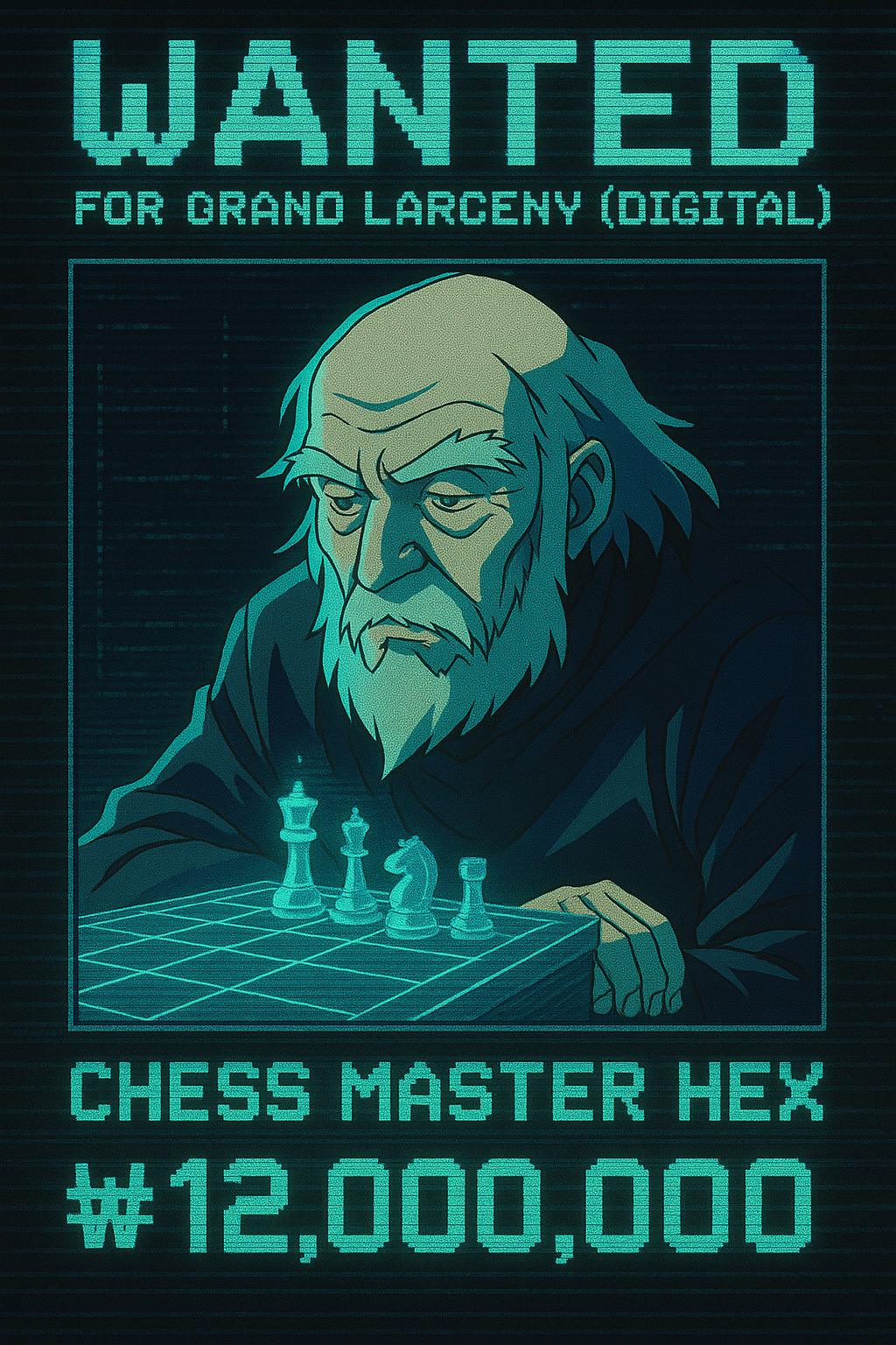 Chess Master Hex Wanted Poster